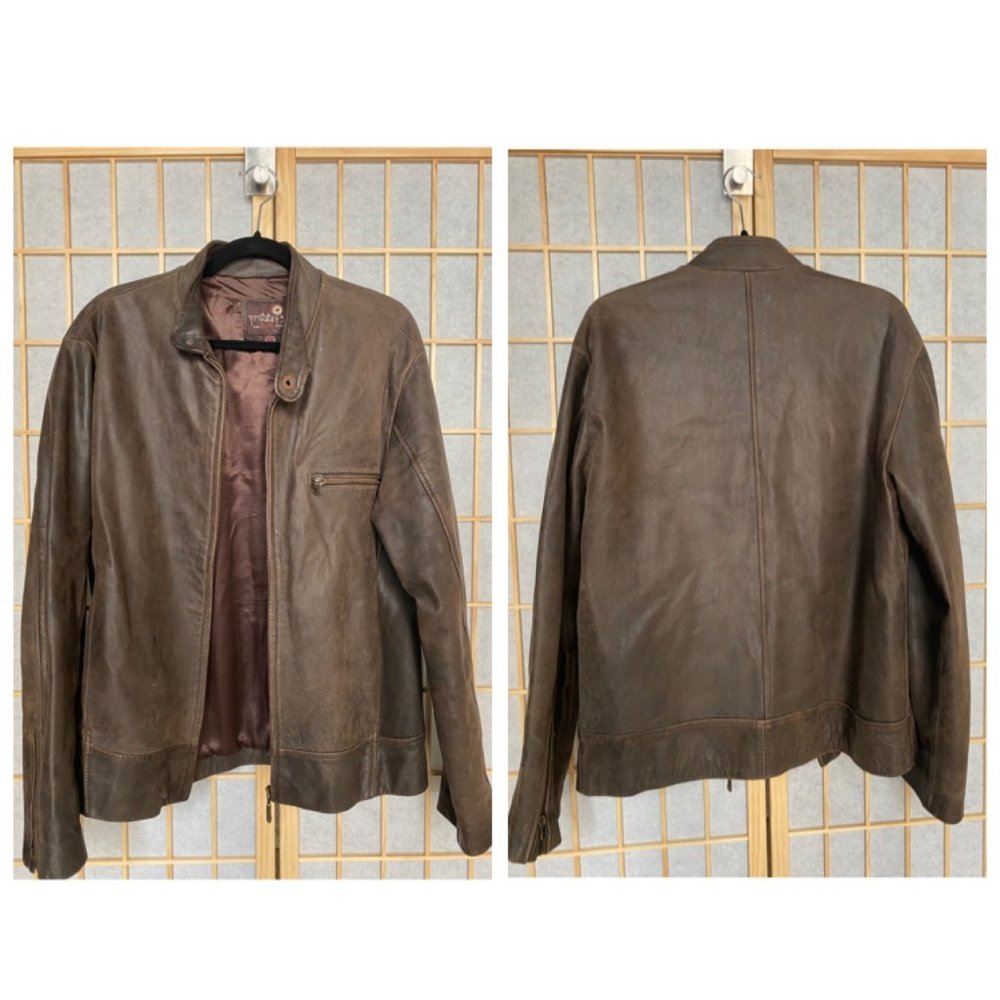 Prototype Brown Leather Jacket. Made in Argentina